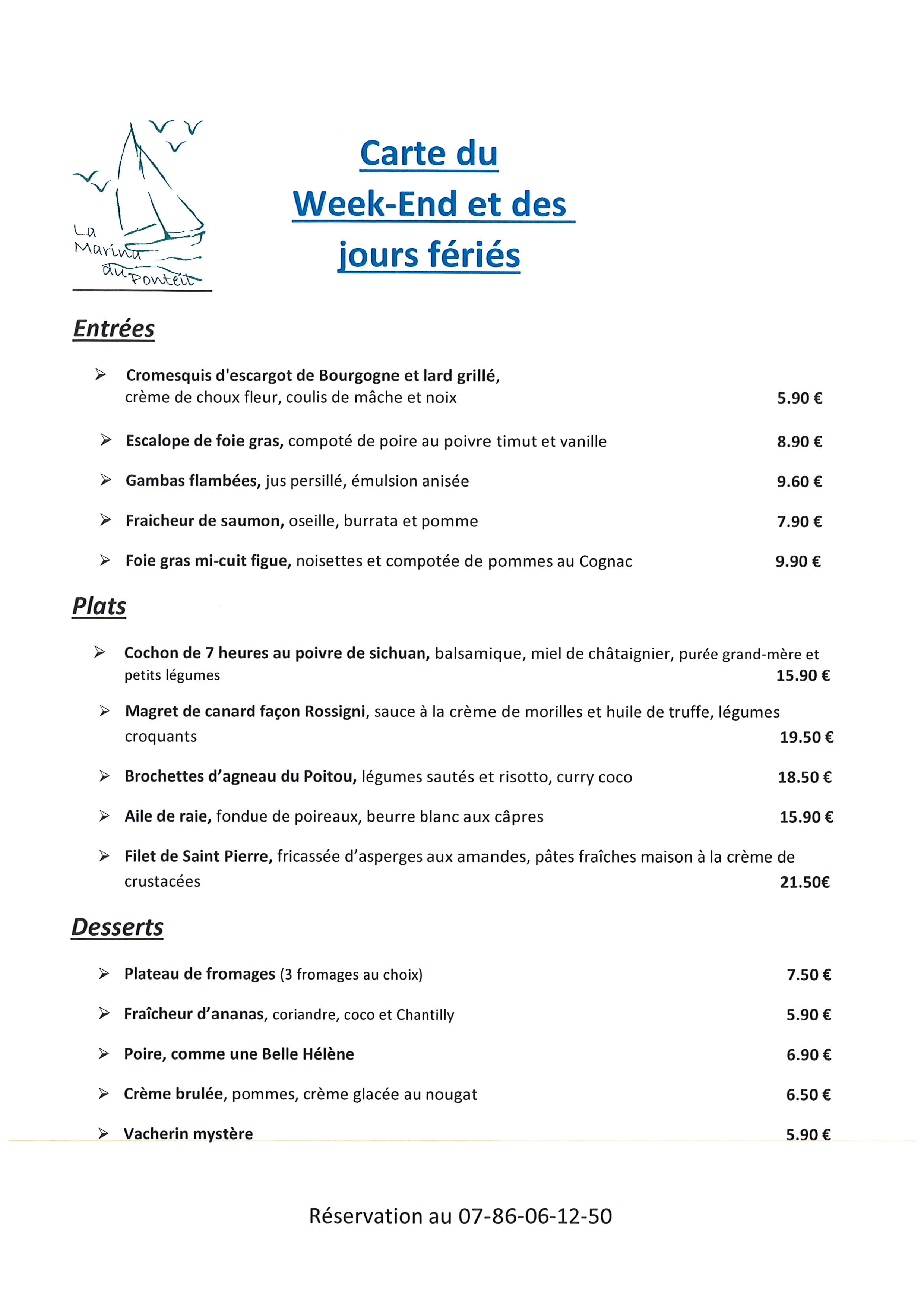 Nos restaurants La Marina Village Flottant Pressac